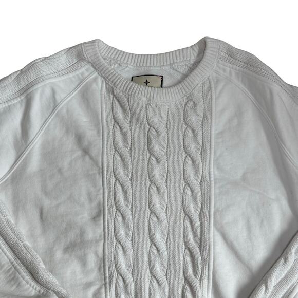 Tuckernuck White Cable Knit Sweater - Picture 3 of 7
